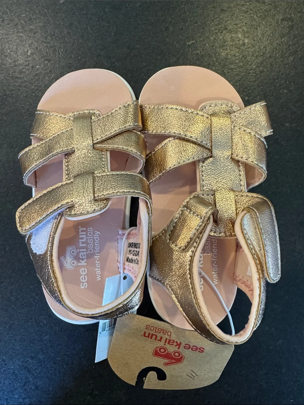 NWT See Kai Run Rose Gold Sandals 9C